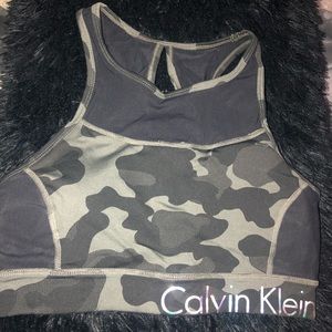 Camo Calvin Klein Sports Bra